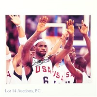 Lebron James Signed Team USA NBA Basketball Photo