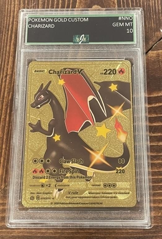 Pokémon Gold Custom Charizard Card