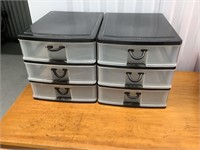 Gracious Living 3 drawer storage set of 2