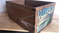 c1960 Wooden Pirates Cove  fruit crate