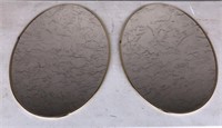 2 Oval Wall Mirrors