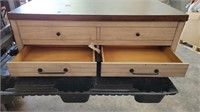 TV STAND WITH 2 DRAWERS