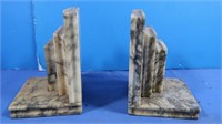 Marble Books Bookends