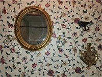 4 brass pieces DECOR ONLY MIRROR NOT INCLUDED