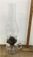 Antique finger loop oil lamp