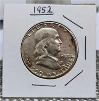 1952 UNC FRANKLIN HALF DOLLAR