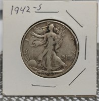 1942-S WALKING LIBERTY HALF DOLLAR
