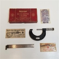 Starrett Micrometer Caliper no. 436-2in w/Box
