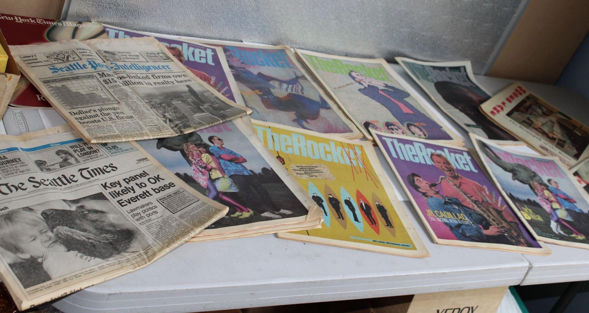 Vintage Rocket & Seattle News Pappers Lot