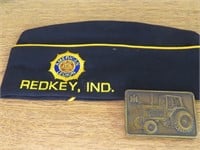 Redkey Indiana Legion Hat  & IH Belt Buckle