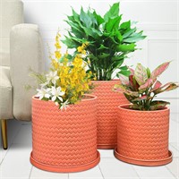 Metal Plant Pots Set of 3 - 12/10/8 inch