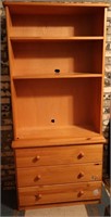 Wood Shelf w/Drawers