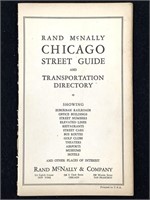 1942 Rand McNally Chicago Street Gde, Transpo Dir.