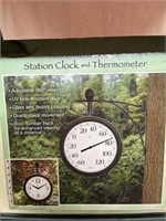 Decorative indoor/outdoor station clock and