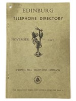 1946 Edinburg Telephone Directory, Indiana Bell