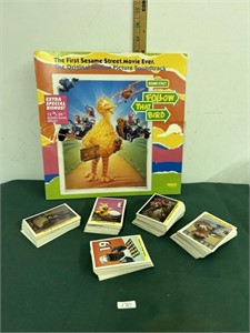 Sesame Street LP and Trading Card Lot