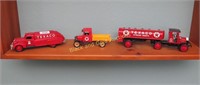 Group Of Three Diecast Texaco Delivery Trucks