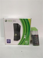 Xbox 360 with games and remotes