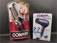 Conair Heat Styling Curlers & Ion Shone Hair Dryer