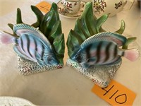 VINTAGE CERAMIC FISH BOOKENDS