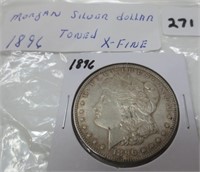 1896 Morgan silver dollar