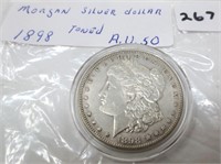 1898 Morgan silver dollar