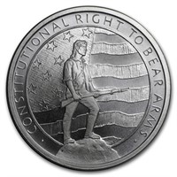 1 Oz Silver Round 2nd Amendment Right To Bear Arms