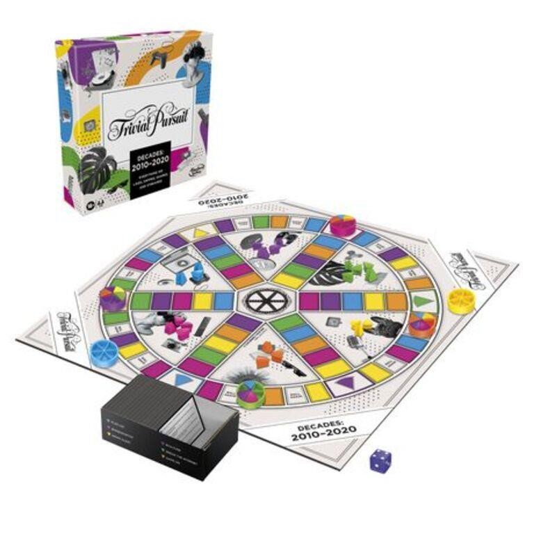 Trivial Pursuit Board Game Decades from 2010 to