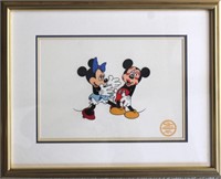 Walt Disney Mickeys Surprise Party Serigraph Cel