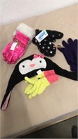 New Kids gloves with hat