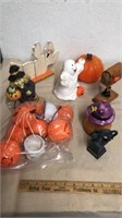 Group of Halloween decorations