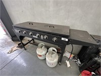 Jumbuck 6 Burner LPG BBQ on Mobile Base