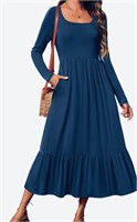 ($55) Women's 2024 Fall Dresses Long Sleeve,M