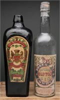 Rare Antique Brandy & Gin Bottles (2)