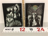 Native American art on canvas