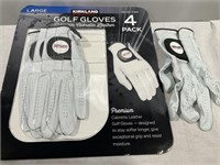 Golf glove 4 pack left hand LG, nib