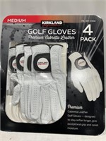 Golf gloves 4 pack left hand, Med