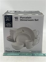 NEW Salt 16pc Porcelain Dinnerware Set