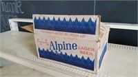 Alpine Beer Cardboard Box with Cans
