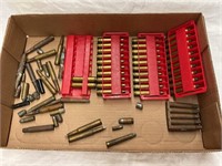 Assorted ammo and brass