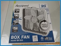 NEW-AEROSPEED 20" BOX FAN