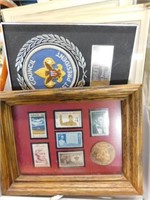 Boy Scout vintage stamps - plaques