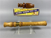 2 Marv Meyer Calls, 1 goose flute with brass