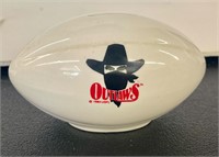 1983 USFL Oklahoma Outlaws Football Ceramic Bank