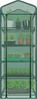 ULN-KOL 5-Tier Mini Greenhouse - Green PE Cover &