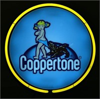 Coppertone Neon Light