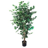 Pure Garden Ficus Artificial Tree with Natural Loo
