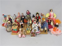 BOX LOT OF ASST. DOLLS FROM DIFFERENT COUNTRIES: