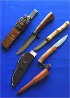 3pc Fixed Blade Japanese/Asian Knife