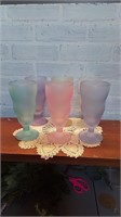 Vintage 6 Libby Sundae Glasses